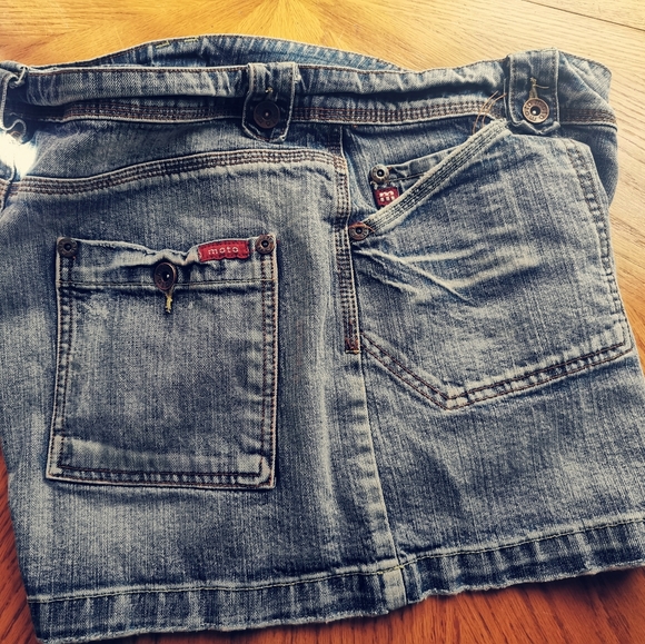 Vintage M.O.T.O Jean mini skirt - Picture 3 of 6